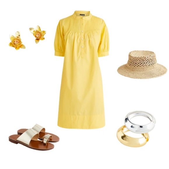 J. Crew Burnished Gold Floral Earrings - Picture 7 of 9